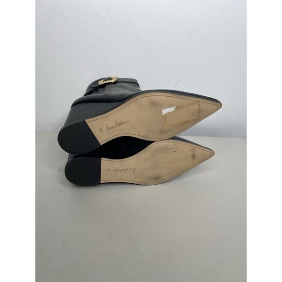 Sam Edelman Weslie Leather Wedge Ankle Boots Pointed Toe Women’s Size 8.5 - Picture 10 of 11
